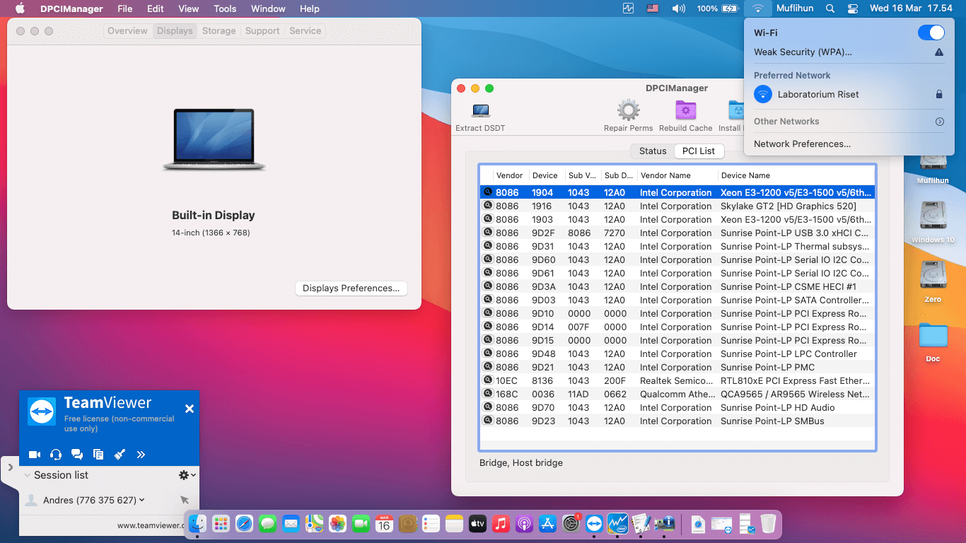 Asus X441UA WX322T [SkyLake   Intel HD 520 + I2C]   OpenCore 2